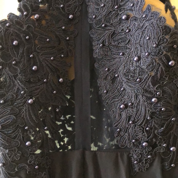 navy blue Prom/bridesmaids dress beaded 2 - Picture 10 of 11